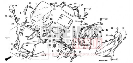 CAPOT CBF600SA9 de 2009